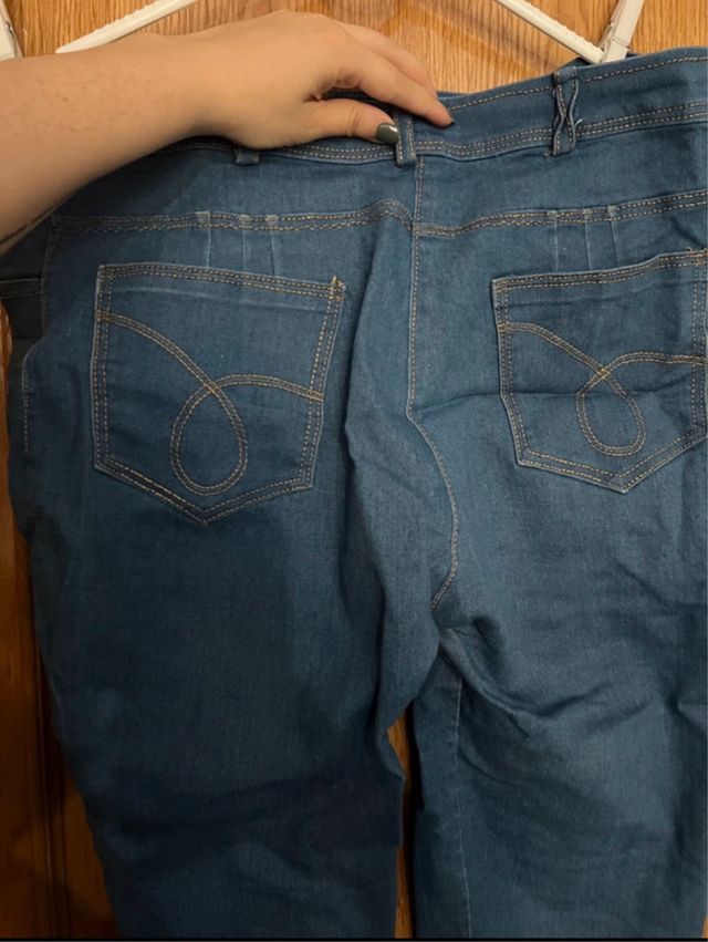 Vaqueros pitillo azules