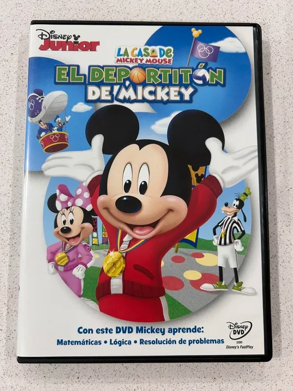 Lote 4 DVD Películas Disney Clásicos y Junior