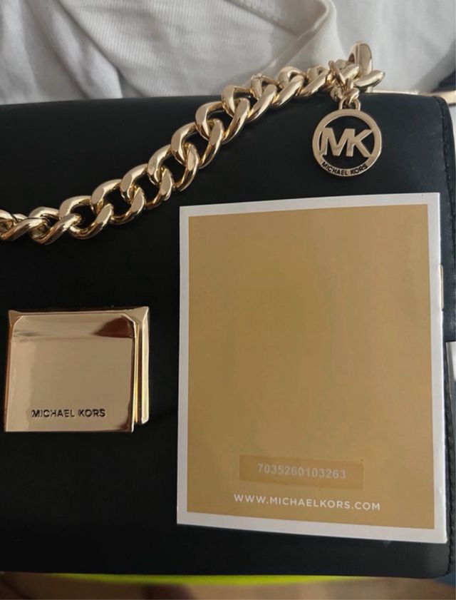 Bolso Michael Kors Negro y Dorado