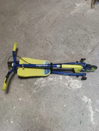 Patinete 3 Ruedas Azul y Amarillo