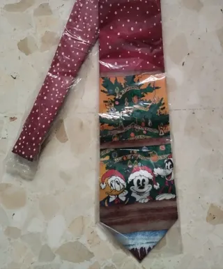 Corbata Disney Navidad Vintage