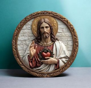 Placa Sagrado Corazón Jesús 20cm