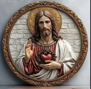 Placa Sagrado Corazón Jesús 20cm