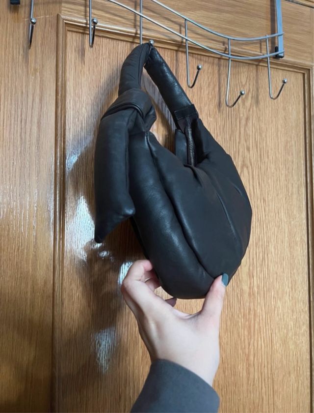 Bolso H&M Negro Cuero Hombro