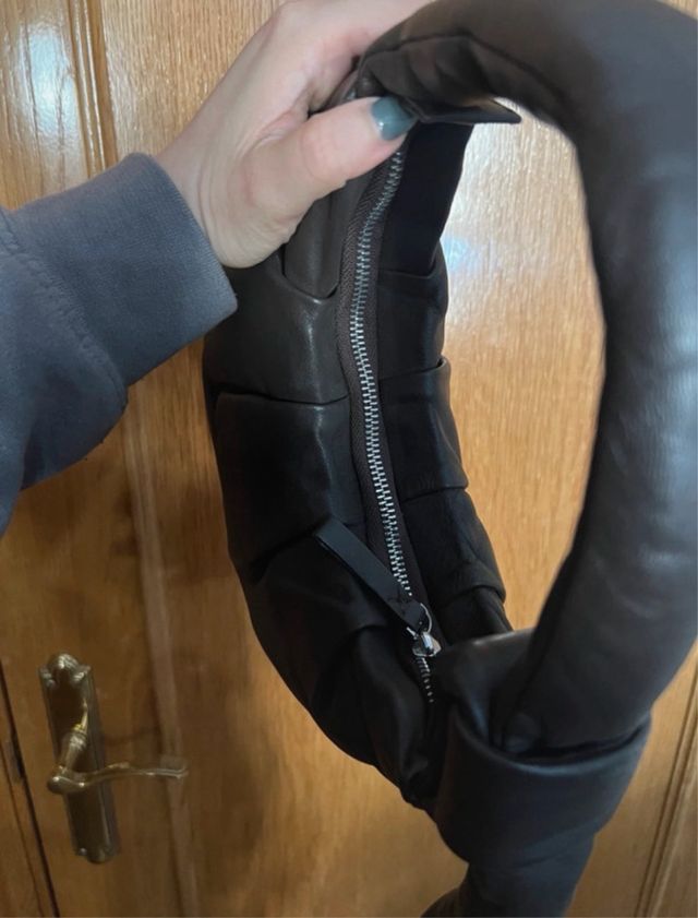 Bolso H&M Negro Cuero Hombro