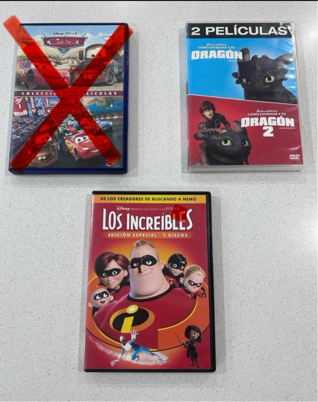 Lote 2 DVD Películas Animación (Español)