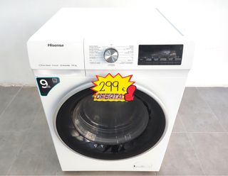 LAVADORA SECADORA HISENSE 9 KILOS 1400 RPM A+++ .