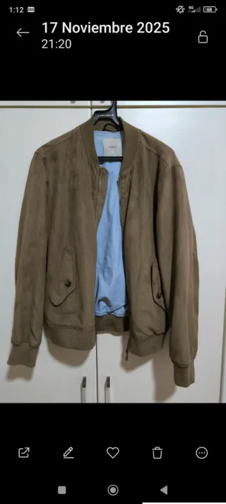 Chaqueta Mango Premium Marrón Talla L