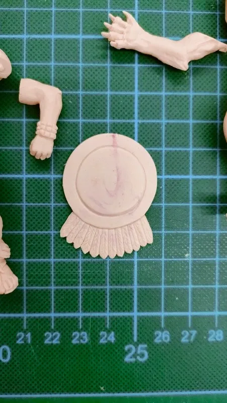 Kit resina Il Feudo 90mm Guerriero Inca vs Giaguar