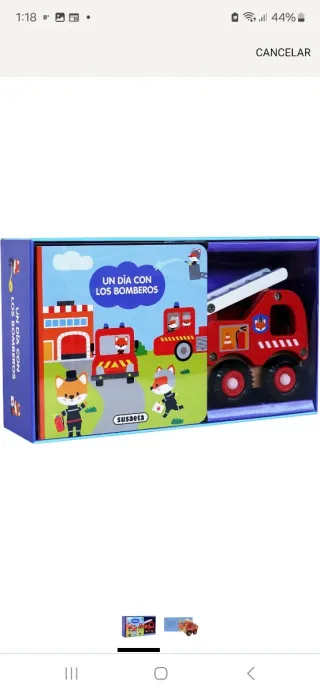 Libro infantil Un día con los bomberos.