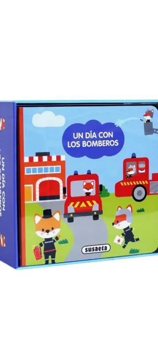 Libro infantil Un día con los bomberos.