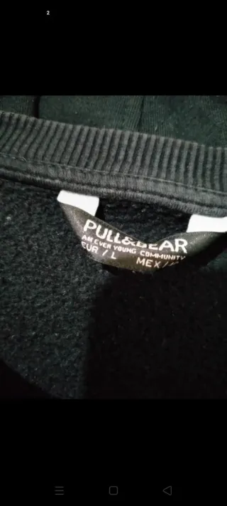 Sudadera hombre negra