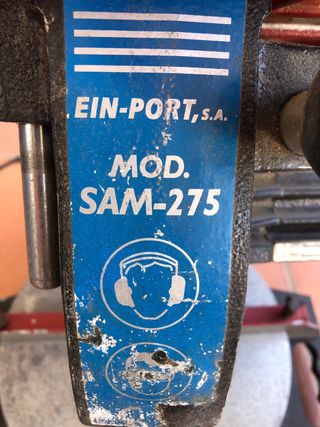 Ingletadora Ein-port SAM-275 con mesa de corte