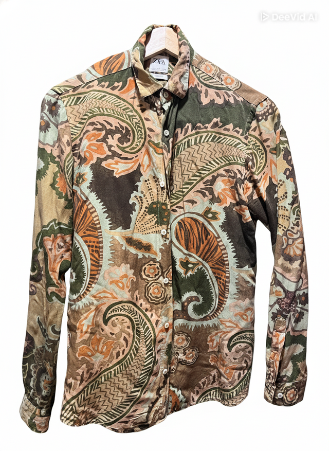 Camisa Zara Estampada Paisley