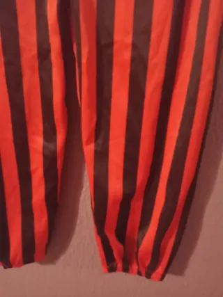 Pantalones de disfraz rayas naranja y negro