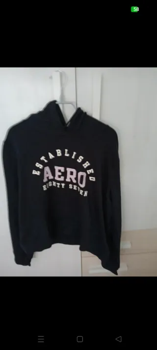 Sudadera Aero Negra con Capucha