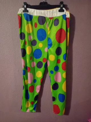 Pantalones Disfraz Lunares Verdes Talla Única