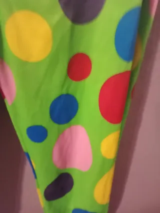 Pantalones Disfraz Lunares Verdes Talla Única