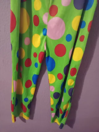 Pantalones Disfraz Lunares Verdes Talla Única