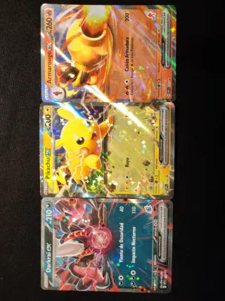 Lote 3 Cartas PROMO: Pikachu, Darkrai, Armarouge