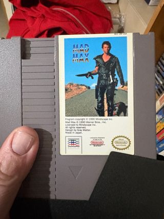 Mad Max NES Nintendo Cartucho Juego
