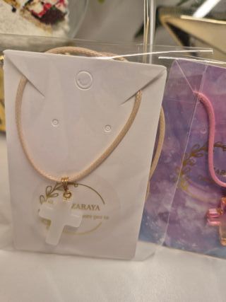 3 pezzi Collana ZARAYA con ciondolo a croce