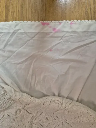 Colcha Cuna Antig. Croché Hecha Mano