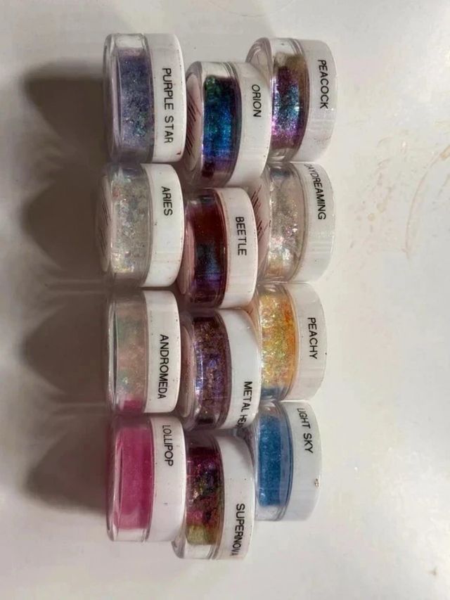 Pastel Rose Glitter Flakes indie brand