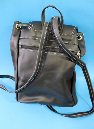 Bolso Morral Caza Piel Negro