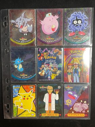 Cartas Pokémon Topps Brilhantes - Coleção 1999