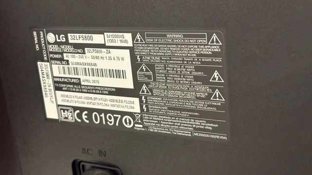 Televisor LG 32 Negro