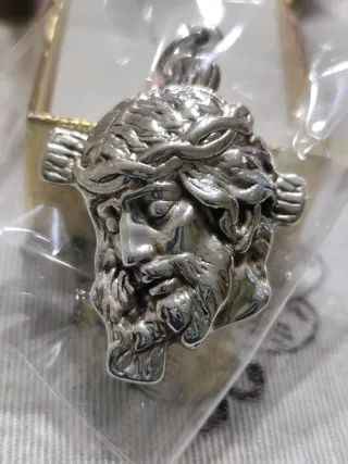 Colgante Cabeza Cristo Plata 925