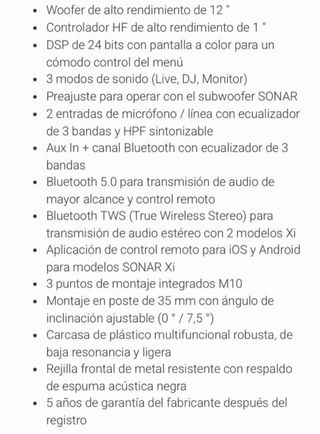 Altavoz Activo HK SONAR 112 XI