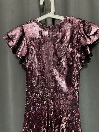 Vestido corto lentejuelas Zara XS