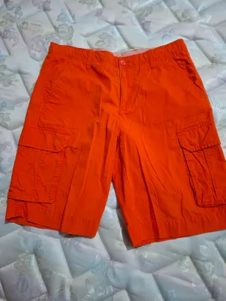 Bermudas Naranja Cargo
