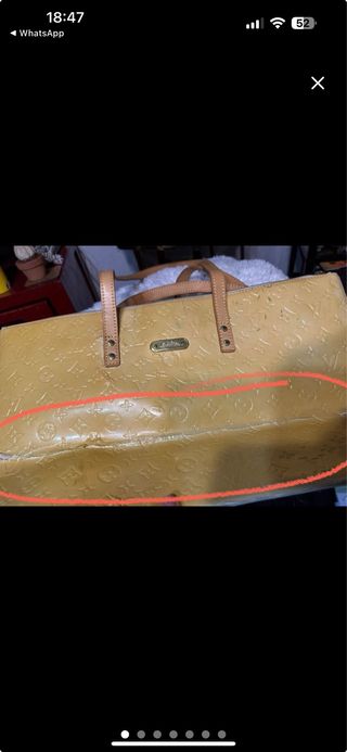 Bolso Louis Vuitton auténtico beige - Para Reparar