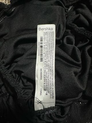 Vestido negro corto brillante