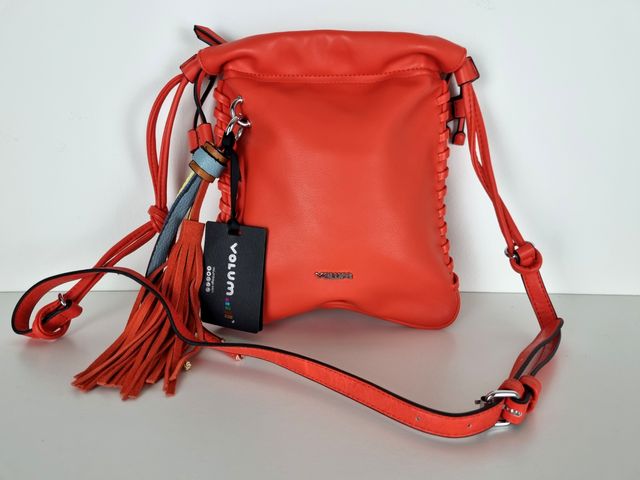 Precioso Bolso en Piel Vegana - Naranja - Volum