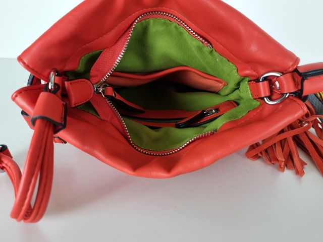 Precioso Bolso en Piel Vegana - Naranja - Volum