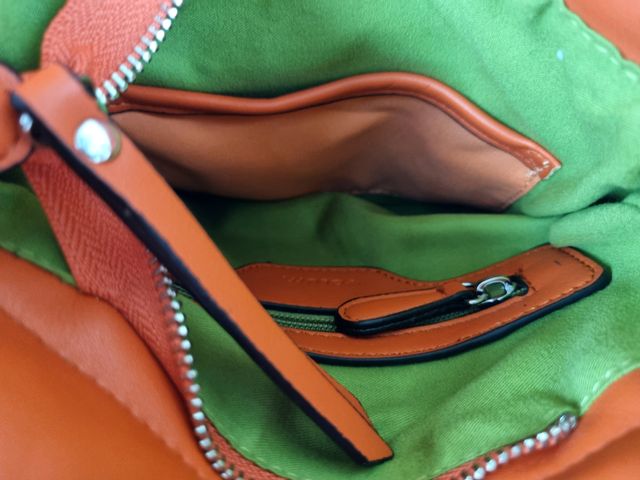 Precioso Bolso en Piel Vegana - Naranja - Volum