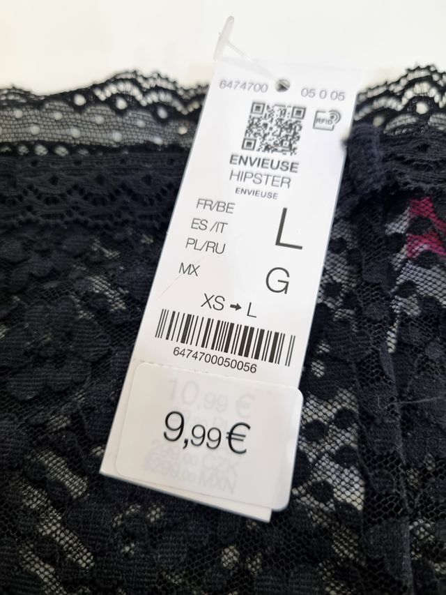 Lote 5 Bragas Tanga Etam Talla L