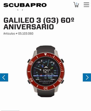 Ordenador Buceo Scubapro Galileo 3 G3 60 Aniversar