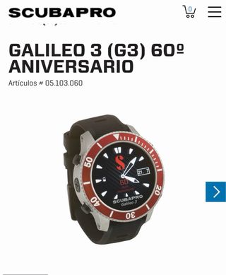 Ordenador Buceo Scubapro Galileo 3 G3 60 Aniversar
