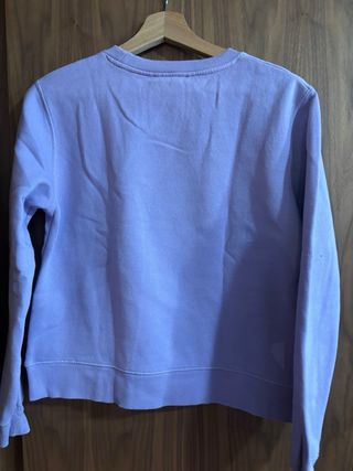 Sudadera Zara Snoopy New York Morada