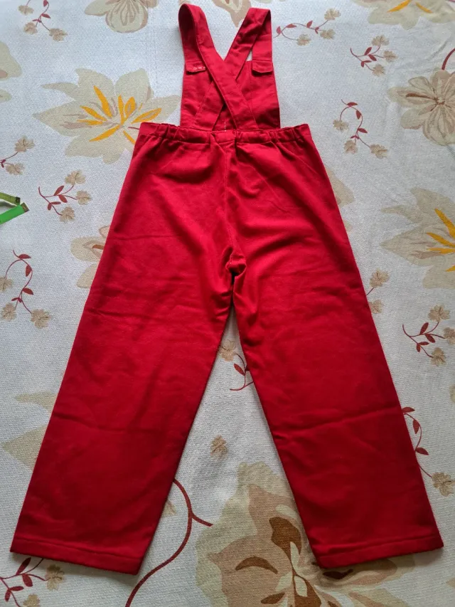 Salopette rossa taglia S/M