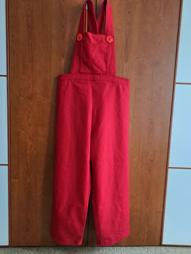 Salopette rossa taglia S/M