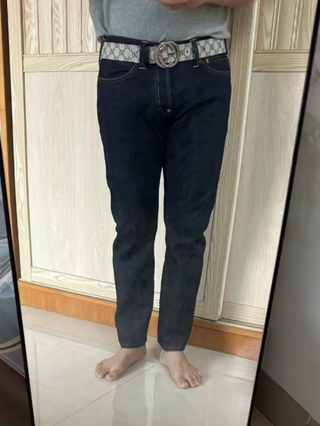 Cinturón Gucci Blanco Hebilla Plateada