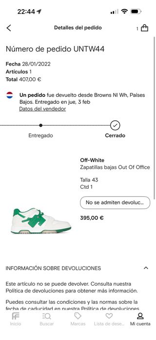 Off-White Zapatillas Blancas y Verdes