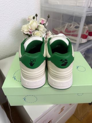 Off-White Zapatillas Blancas y Verdes