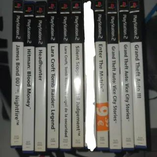 PACK DE 10 JUEGOS DE PISTOLAS PARA PLAYSTATION 2